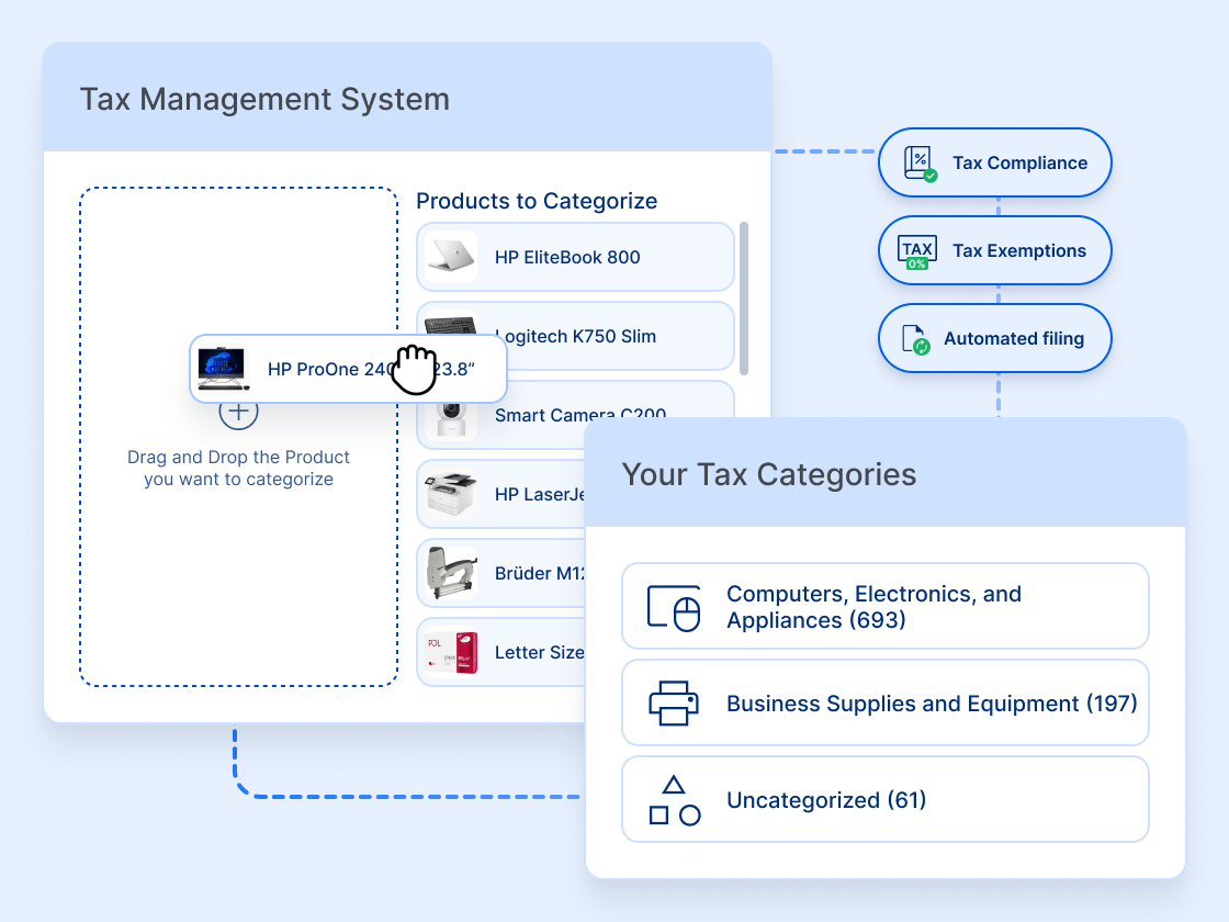 Simplify tax management with product categorization and exemptions